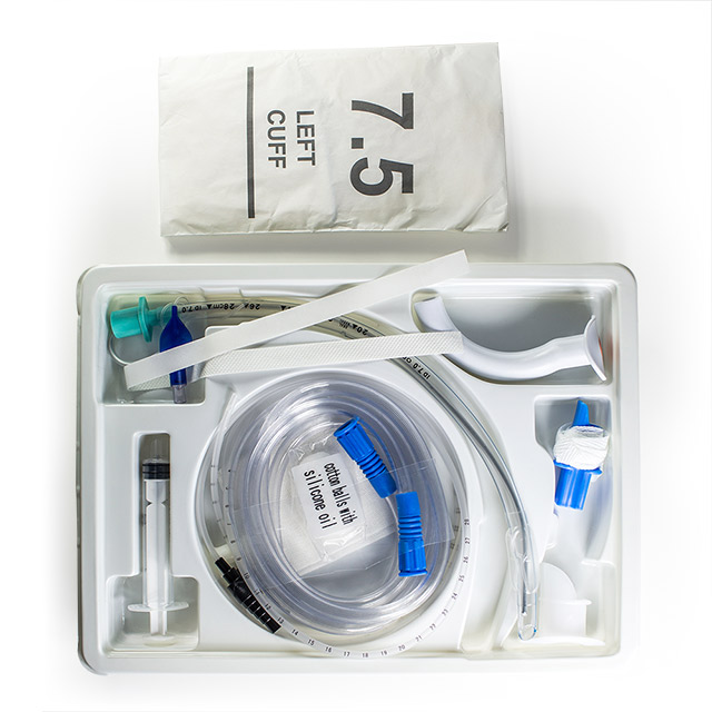 Kit du0026#39;intubation endotrachéale de tube endotrachéal médical jetable avec différentes tailles