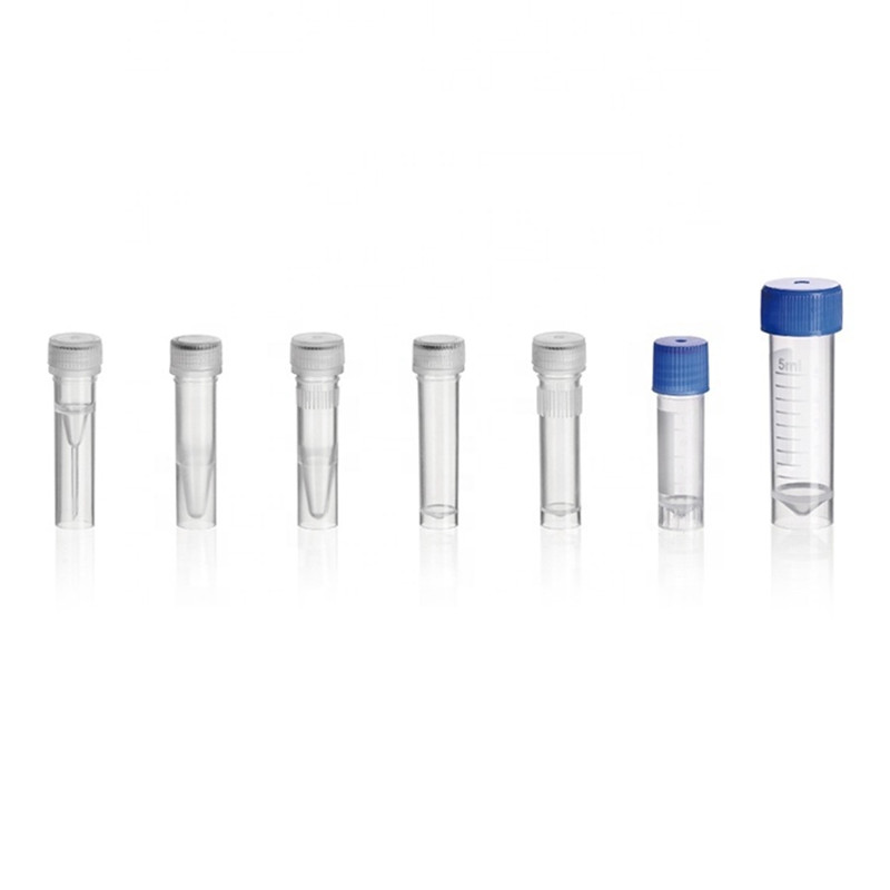 Tube de congélation cryogénique jetable 0.5ml 1ml 1.5ml 1.8ml pour laboratoire