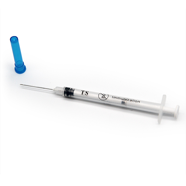Seringue du0026#39;injection de vaccin en plastique jetable 0,1 ml avec aiguille
