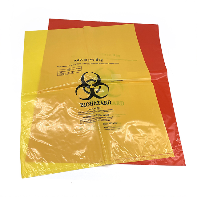 Sac de déchets médicaux du0026#39;hôpital de sac de biohazard autoclavable 50L