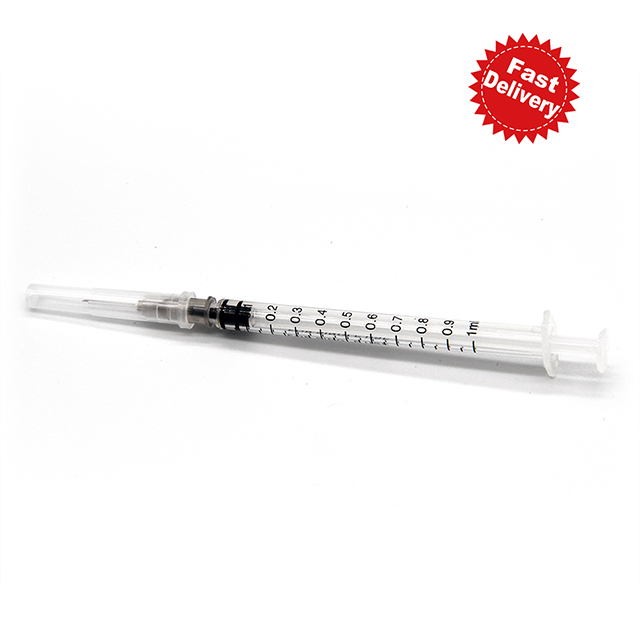 Seringue jetable Luer Slip 1 ml avec aiguille