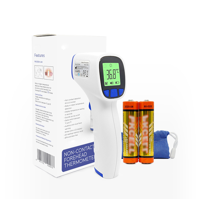 Thermomètre infrarouge numérique sans contact pour la fièvre du front de la température corporelle médicale