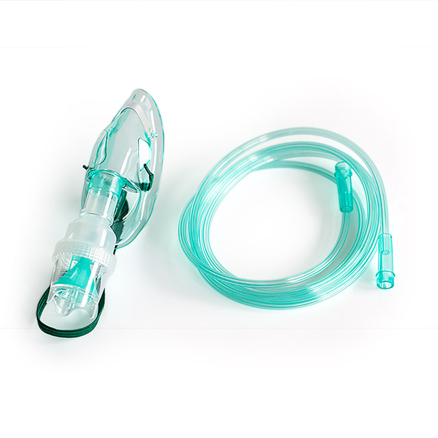 Masque nébuliseur jetable médical avec tube à oxygène