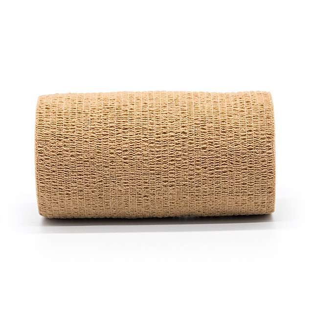Bandage auto-adhésif élastique non tissé en coton coloré de haute qualité
