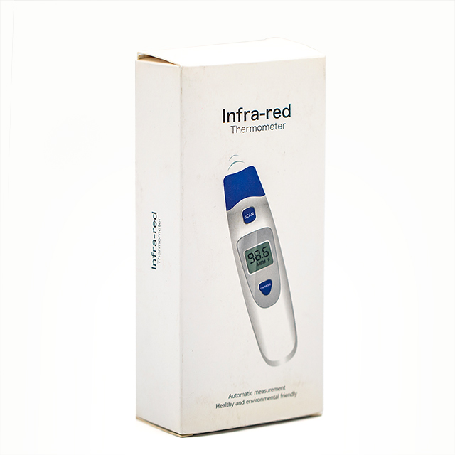 Thermomètre auriculaire infrarouge numérique avec rétroéclairage LCD pour les tests de température du corps humain