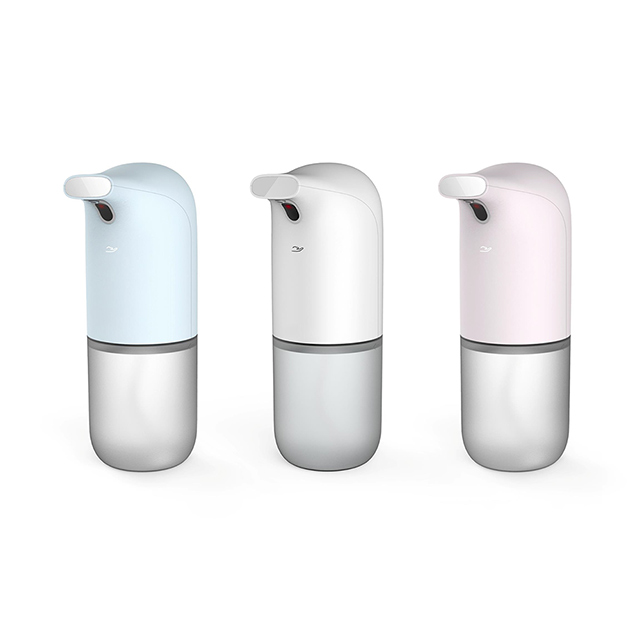 Distributeur de savon en mousse automatique sans contact avec désinfectant pour les mains 350 ml fixé au mur