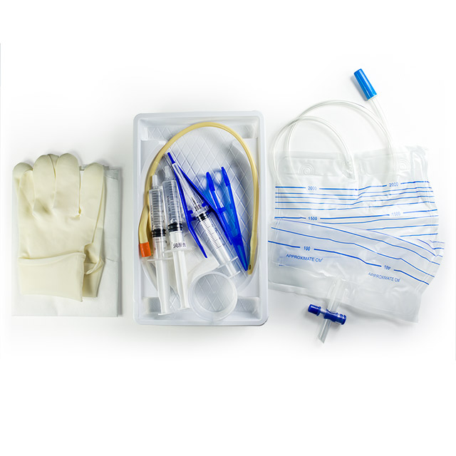 Kit de cathétérisme stérile jetable pour cathéter urinaire Foley simple/double/triple