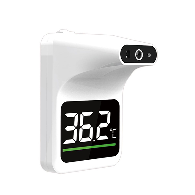 Thermomètre infrarouge mural mains libres à grand écran LCD